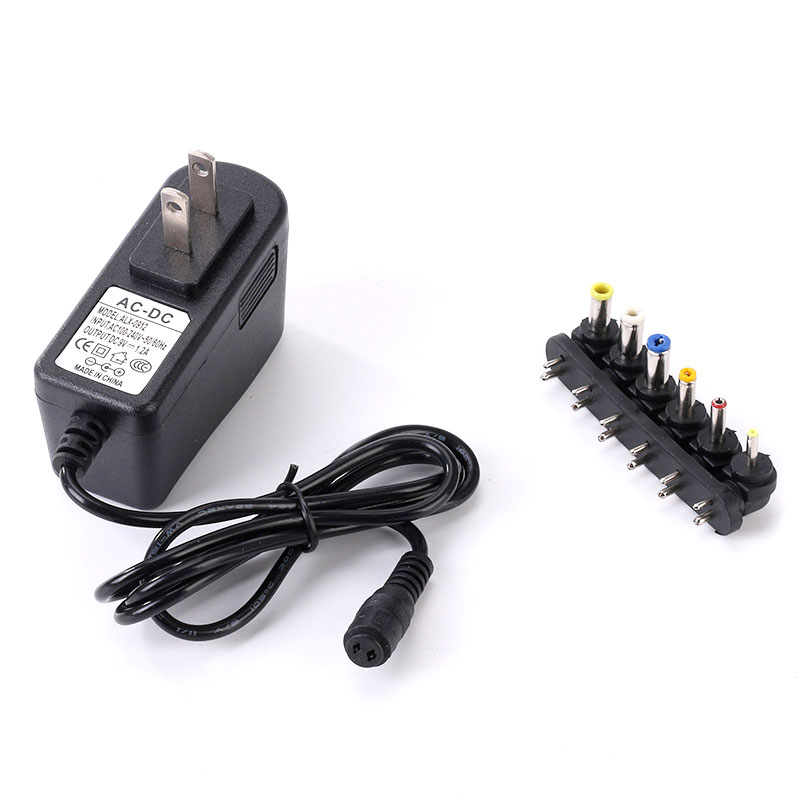 Multifunction power adapter 9V 1.2A American gauge