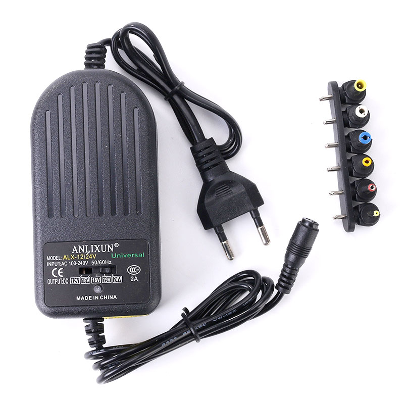 Adjustable power adapter 12V-24V 2A